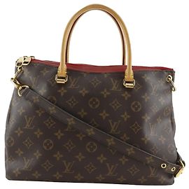 Louis Vuitton Monogram Pallas MM Marrone Marrone