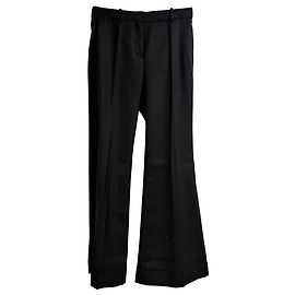 Pantalons évasés Victoria Beckham en polyester noir Noir