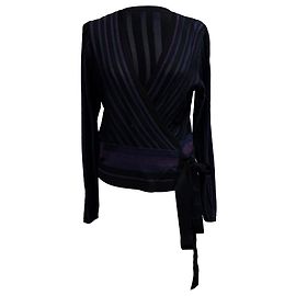 Diane von Furstenberg Wrap Top In Multicolor Viscose Multiple colors