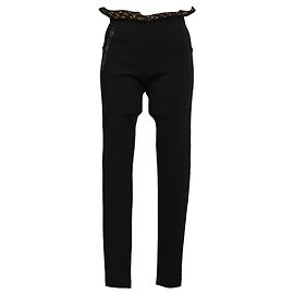 Monogram-Waistband-Leggings von Louis Vuitton aus schwarzem Polyamid Schwarz