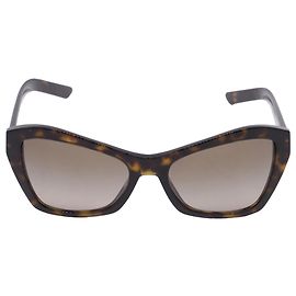 Occhiali da sole a farfalla sfumati Prada in acetato marrone Marrone Rosso