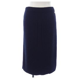Chanel Kaschmirrock Blau Marineblau