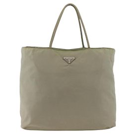 Prada Vintage Tote Tessuto Bege