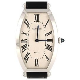 Cartier Tonneau LM Platinum Manual Winding Plata