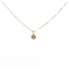 Autre Marque Colar de diamante Au750 Dourado