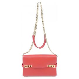 Delvaux Tempete Pochette Bag Red