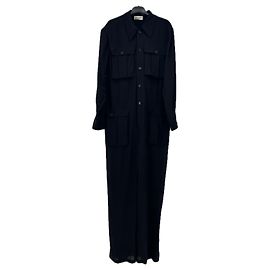 Saint Laurent Schwarzer Overall Schwarz