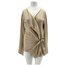 Zadig & Voltaire Beiger Cashmere-Cardigan zum Binden Beige