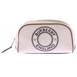Estojo Burberry de lona bege Bege
