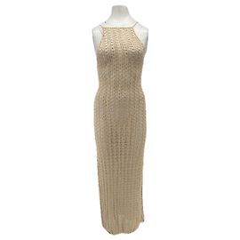 Cult Gaia Beige Häkelkleid Beige