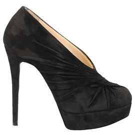 Christian Louboutin Twist Ankle Boots Black Suede Black