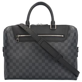 Pasta Louis Vuitton Damier Graphite Marrom Preto