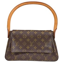 Sac à main Mini Looping Monogram Louis Vuitton Marron