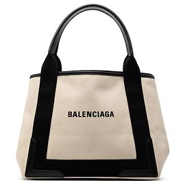 Bolsa tote Cabas S Balenciaga azul marinho Branco