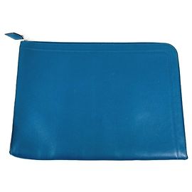 Borsa Clutch Blu Hermès Blu