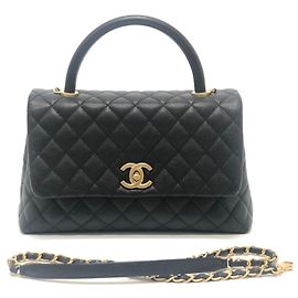 Borsa 2 in 1 Chanel Matelassé Coco Handle 29 Nero