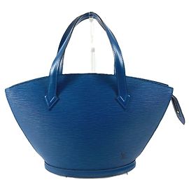 Borsa a spalla Saint Jacques Epi Louis Vuitton Blu