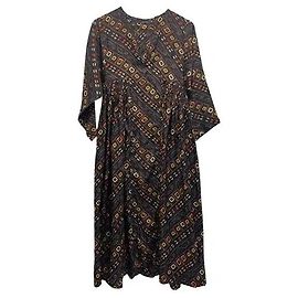 Vestido maxi de seda estampado Isabel Marant Tizy Multicolor
