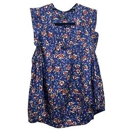 Completo pantalone Isabel Marant in seta blu Blu navy