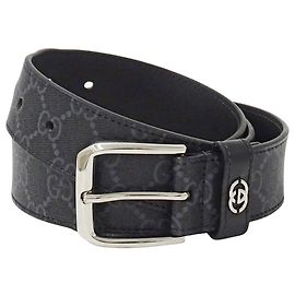 Herrenledergürtel von Gucci Schwarz