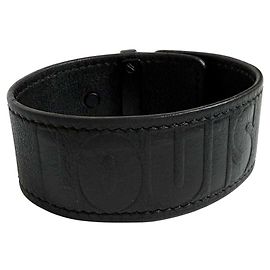 Bracciale largo con charm da uomo Louis Vuitton Nero