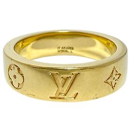 Louis Vuitton Men's Ring - LV Mosaic Thin, Size 21 Other