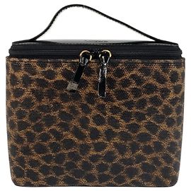 LOEWE Vintage Leopard Handbag Brown Black