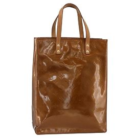 LOUIS VUITTON Sac à main Monogram Vernis Reade MM Bronze M91143 LV Auth YKZ889 Bronze