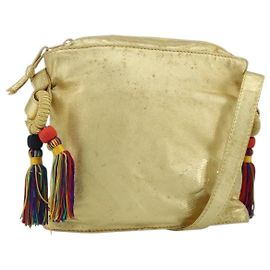 Borsa a Spalla in Pelle LOEWE anagramma Oro Auth AMZ499 D'oro