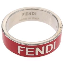 FENDI Ring metal L Pink Auth 174161A Pink