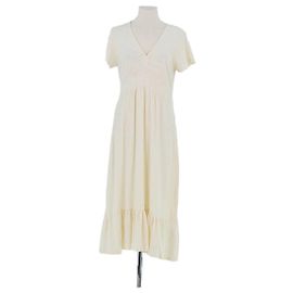 Vestido Bash de algodão bege Bege
