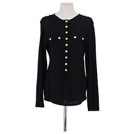 Balmain Pulôver de lã preto Preto