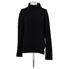 The row Schwarzer Wollpullover Schwarz