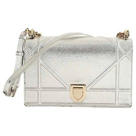 Dior Borsa a tracolla argentata Argento