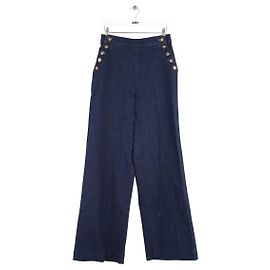 Jeans de pierna ancha SéZane azul marino algodón Azul marino