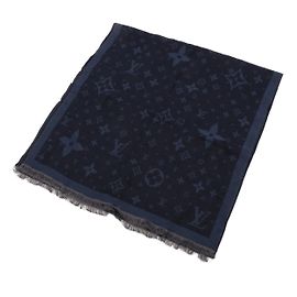 Louis Vuitton Monogram Große Etoile Schal Blau