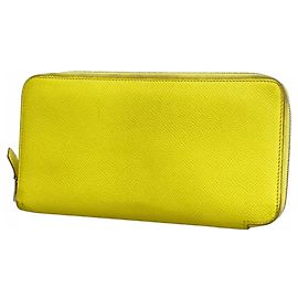 Portafoglio Lungo Azap di Hermès in Lime D'oro