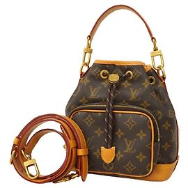 Sac à main Noé Cargo Monogram Louis Vuitton Marron