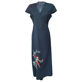 Kenzo Black Wrap Dress Other