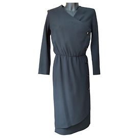 Céline Celine Black Wrap Dress Other