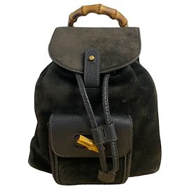Gucci Bamboo Tassel Oval Backpack Other