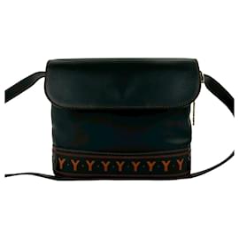 Sac à bandoulière en cuir Cassandra Yves Saint Laurent Noir