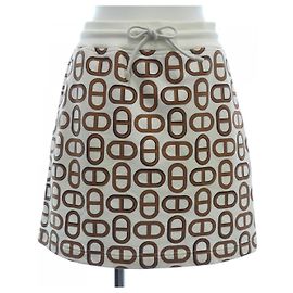 Hermès Saia de algodão Hermes Branco