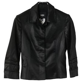 Acetat-Polyamid-Jacke von Versace JEANS COUTURE Schwarz