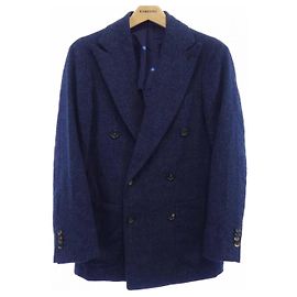 Autre Marque Giacca di lana Stile Latino Napoli Blu Blu navy