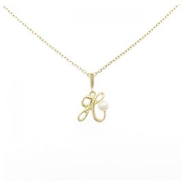 Colar Mikimoto em ouro Au750 com pérolas Akoya Dourado