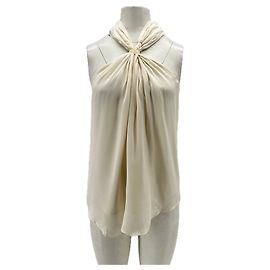 A.L.C Silk Top Beige Beige