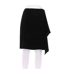 Prada black asymmetrical midi skirt Black