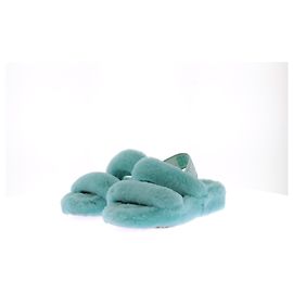 Ugg slippers turquoise faux fur size 37 Turquoise