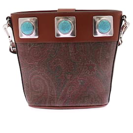Etro Camel-Tasche mit Türkissteinen Kamel